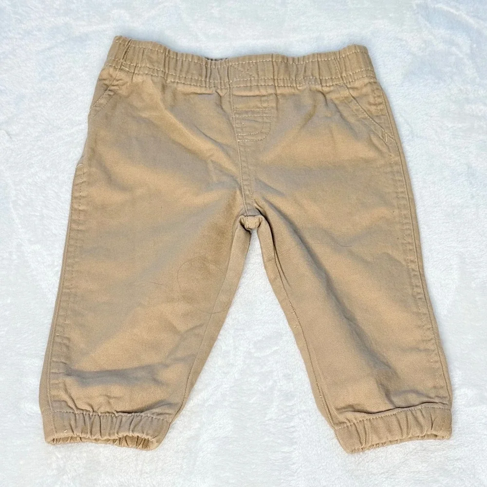 Baby BUM Equipment 12M Striped Button Down Shirt‎ and Khaki Pants 2pc Set NEW